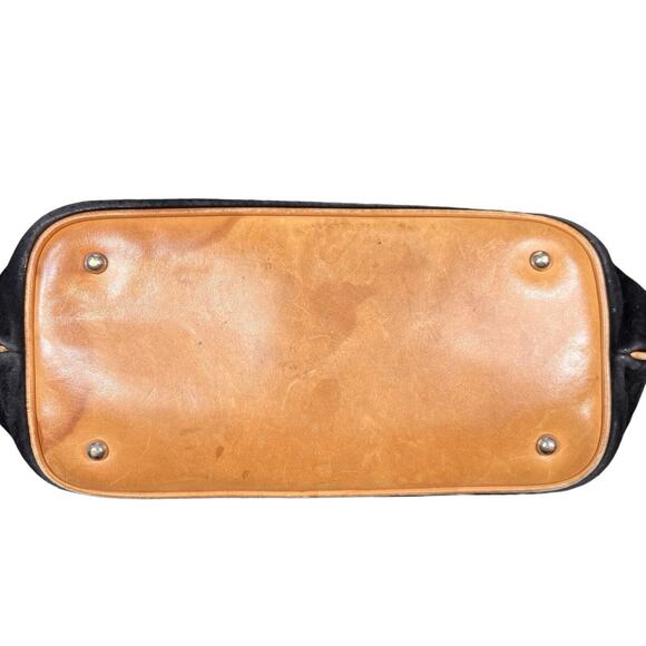 Celine Suede Shoulder Bag Bucket Bag Black Vintage - Picture 10 of 16